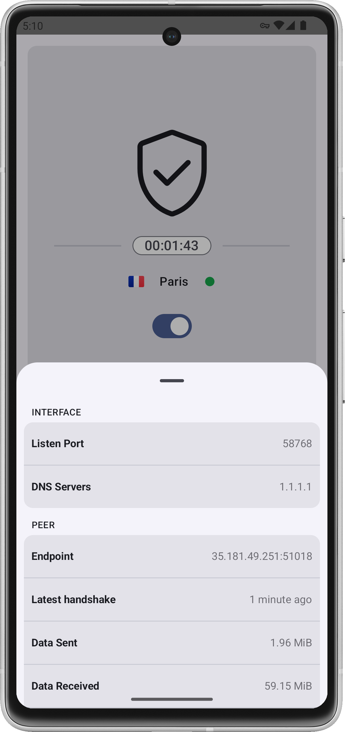 UpVPN Android - Runtime Configuration